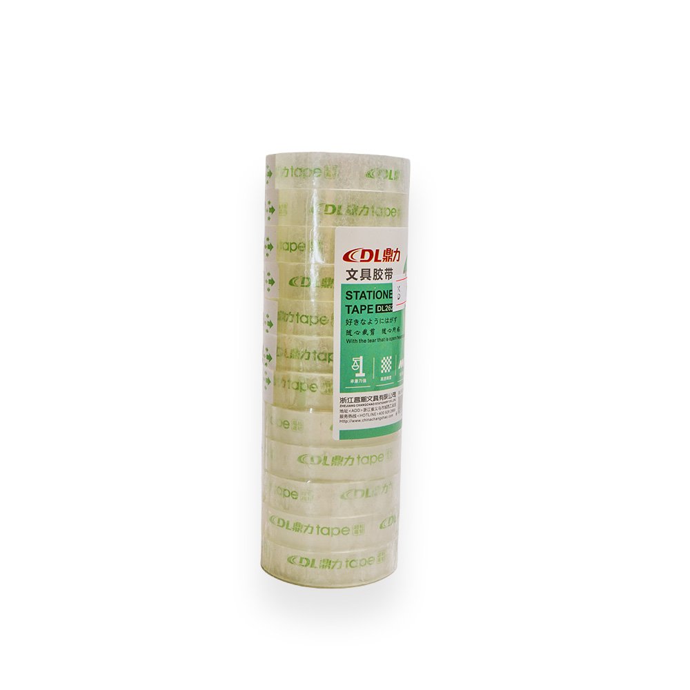 Clear Stationery Tape Set 12 rolls