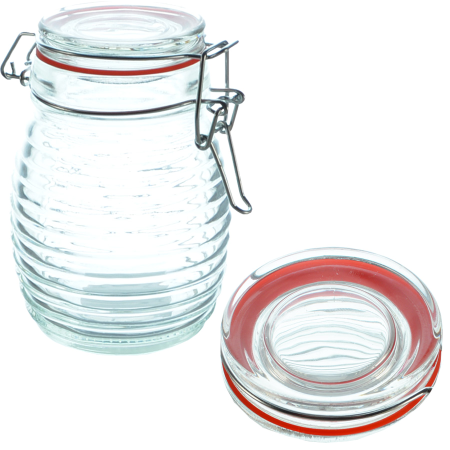 hand-painted glass jar with 11