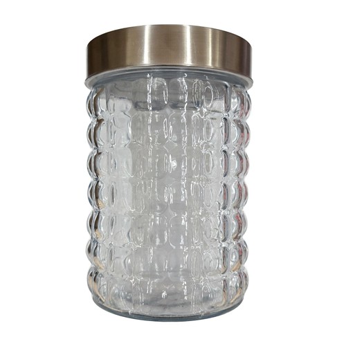1350ml glass jar with stainles